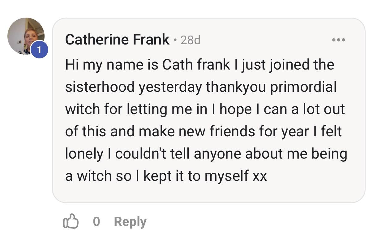Catherine Frank testimonial