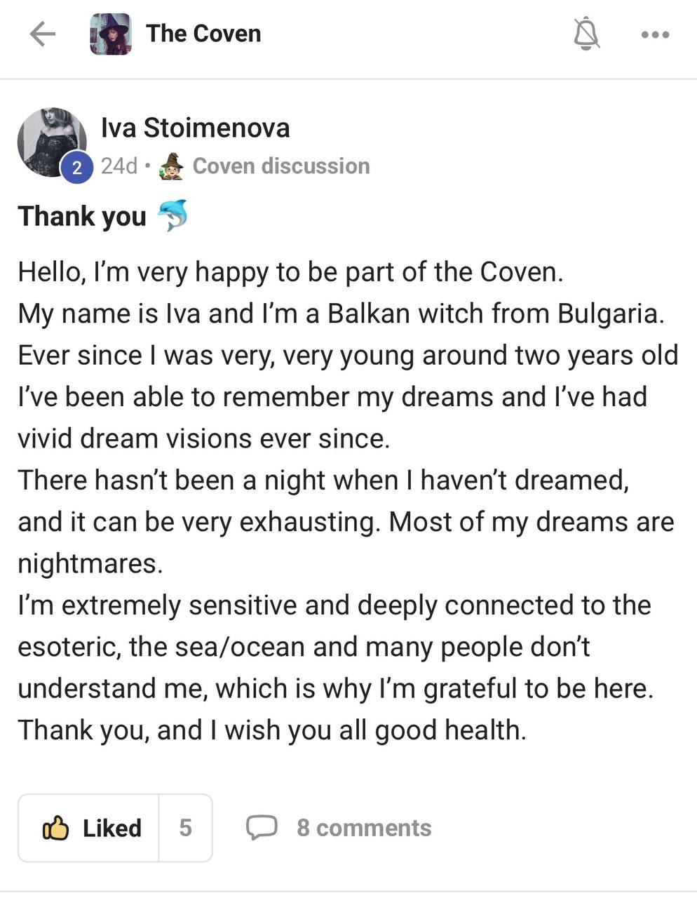 Iva Stoimenova testimonial